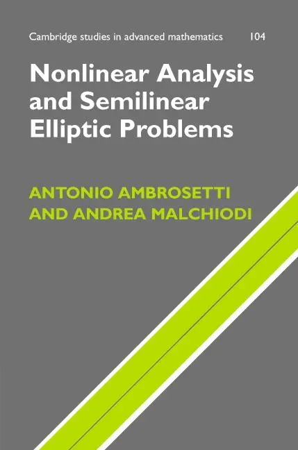 Cover: 9780521863209 | Nonlinear Analysis and Semilinear Elliptic Problems | Ambrosetti