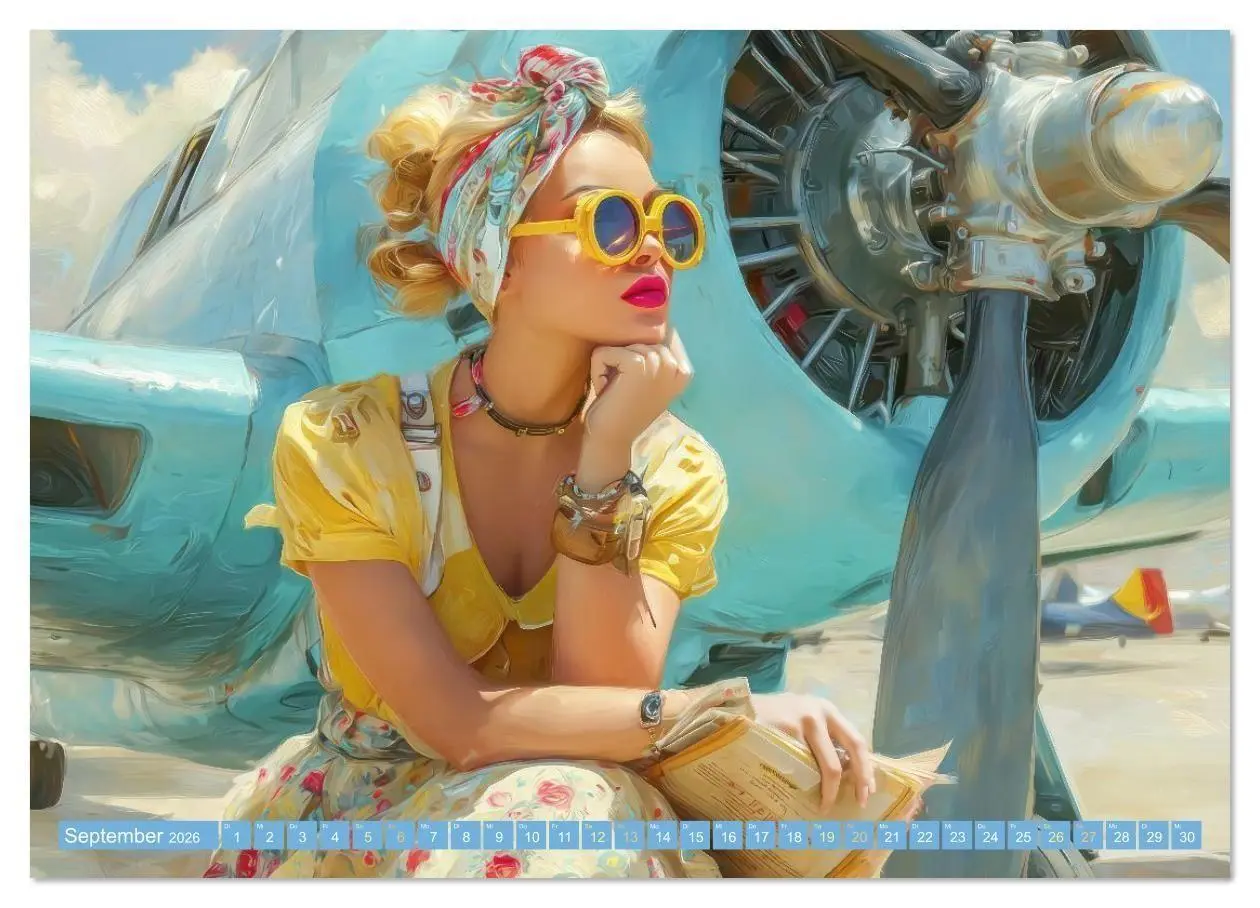 Bild: 9783516613209 | Retro Ästhetik - Pin-up Girls (Wandkalender 2026 DIN A2 quer),...
