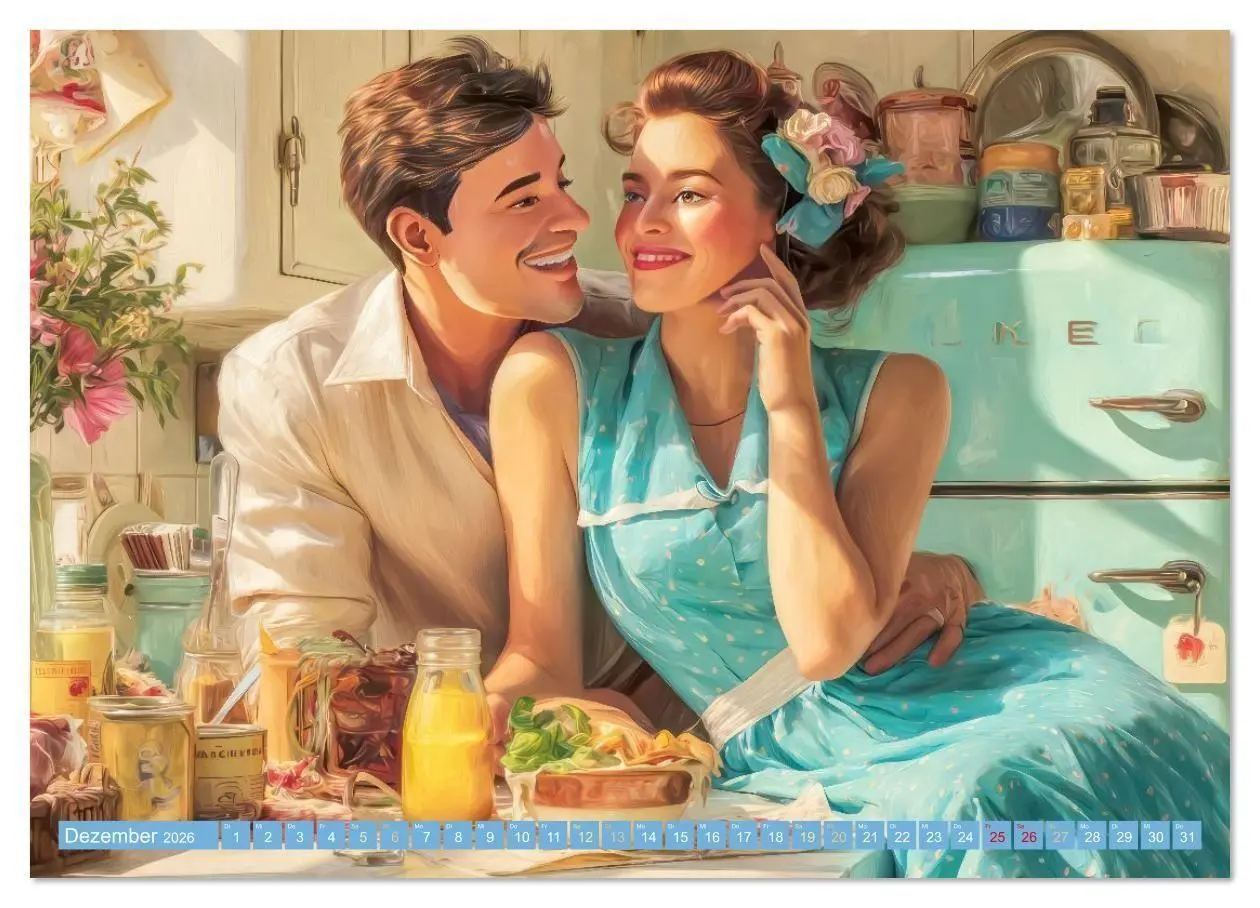 Bild: 9783516613209 | Retro Ästhetik - Pin-up Girls (Wandkalender 2026 DIN A2 quer),...