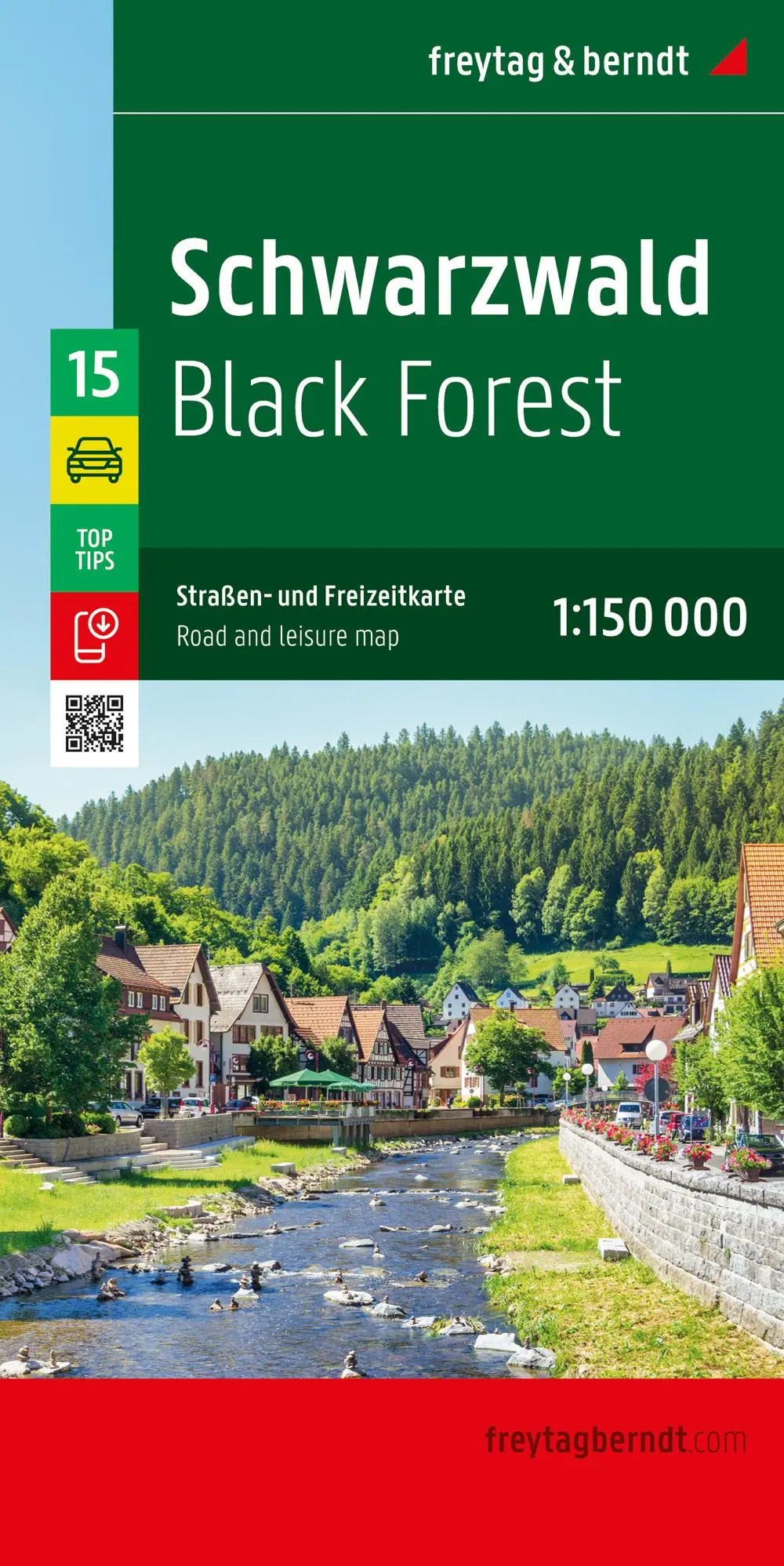 Rückseite: 9783707923209 | freytag &amp; berndt Straßenkarte Schwarzwald 1:150.000 | Freytag &amp; Berndt