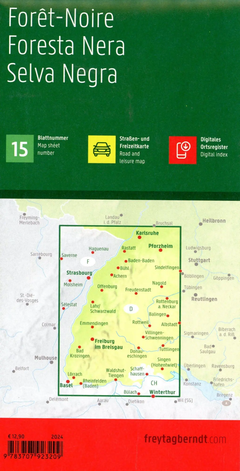 Bild: 9783707923209 | freytag &amp; berndt Straßenkarte Schwarzwald 1:150.000 | Freytag &amp; Berndt