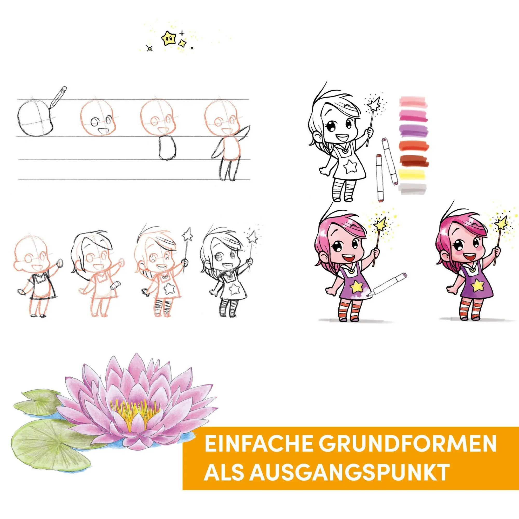 Bild: 9783735883209 | Die Kunst des Zeichnens 10 Steps - Die große Sammlung | Woodin (u. a.)