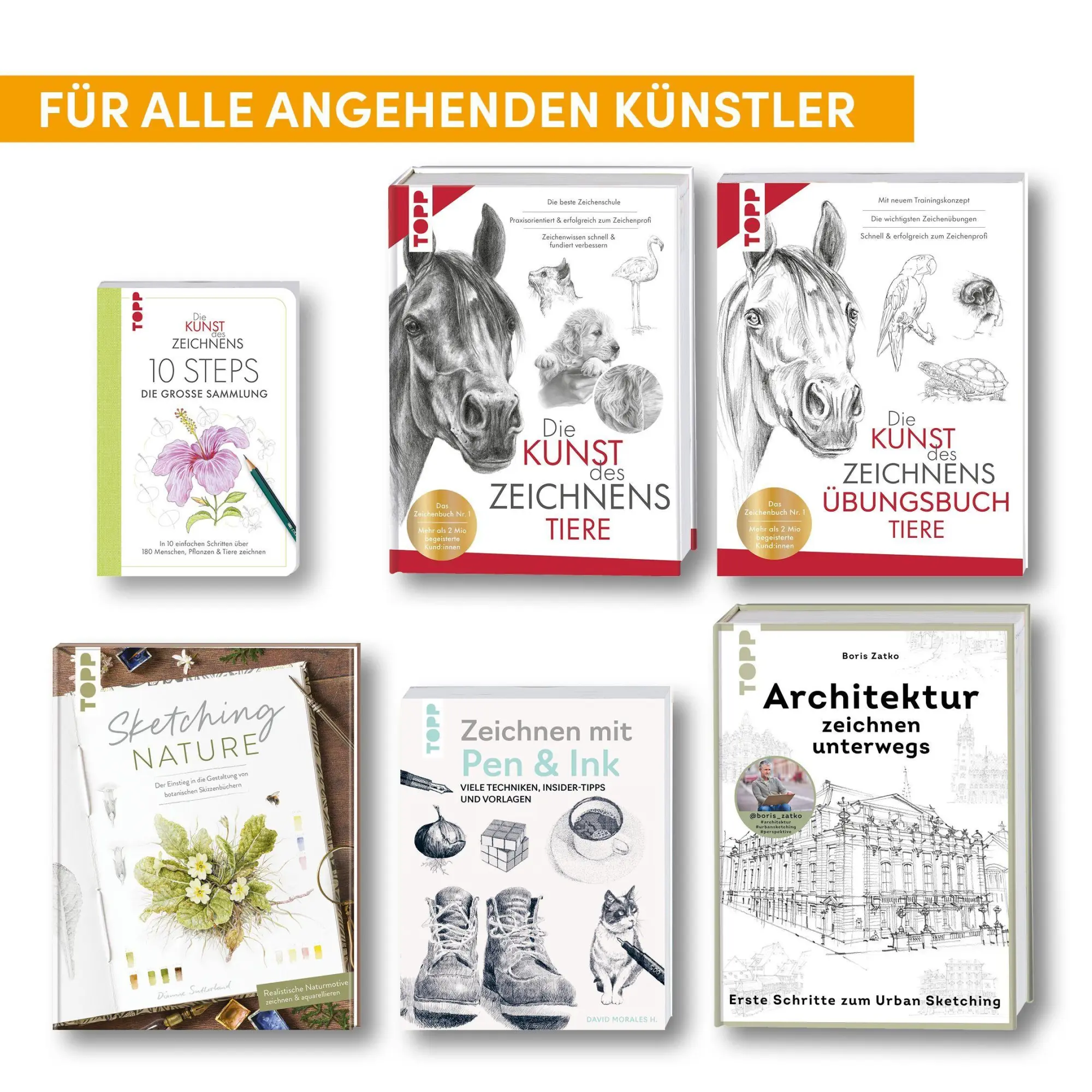 Bild: 9783735883209 | Die Kunst des Zeichnens 10 Steps - Die große Sammlung | Woodin (u. a.)