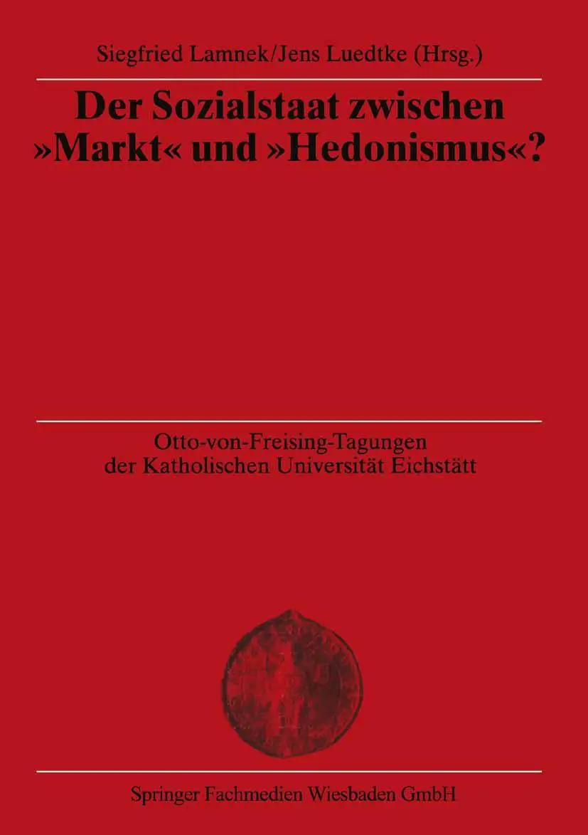 Cover: 9783810023209 | Der Sozialstaat zwischen "Markt" und "Hedonismus"? | Luedtke (u. a.)