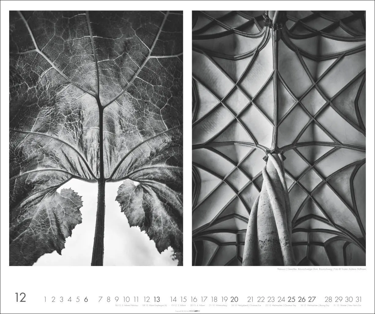 Bild: 9783839903209 | Natur : Architektur Kalender 2026 | Torsten A. Hoffmann | Kalender