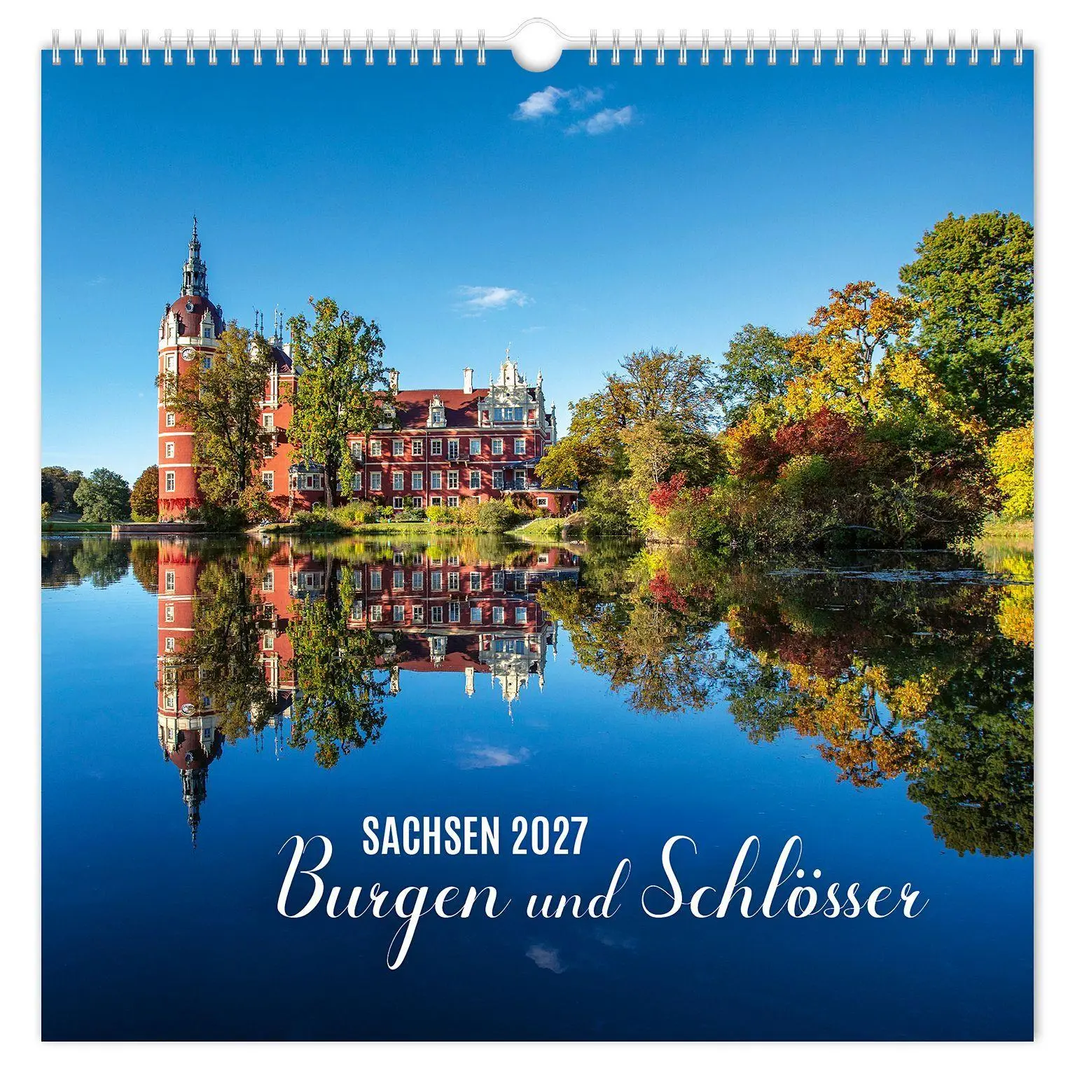 Cover: 9783912303209 | Kalender Burgen und Schlösser Sachsen 2027 | Peter Schubert | Kalender