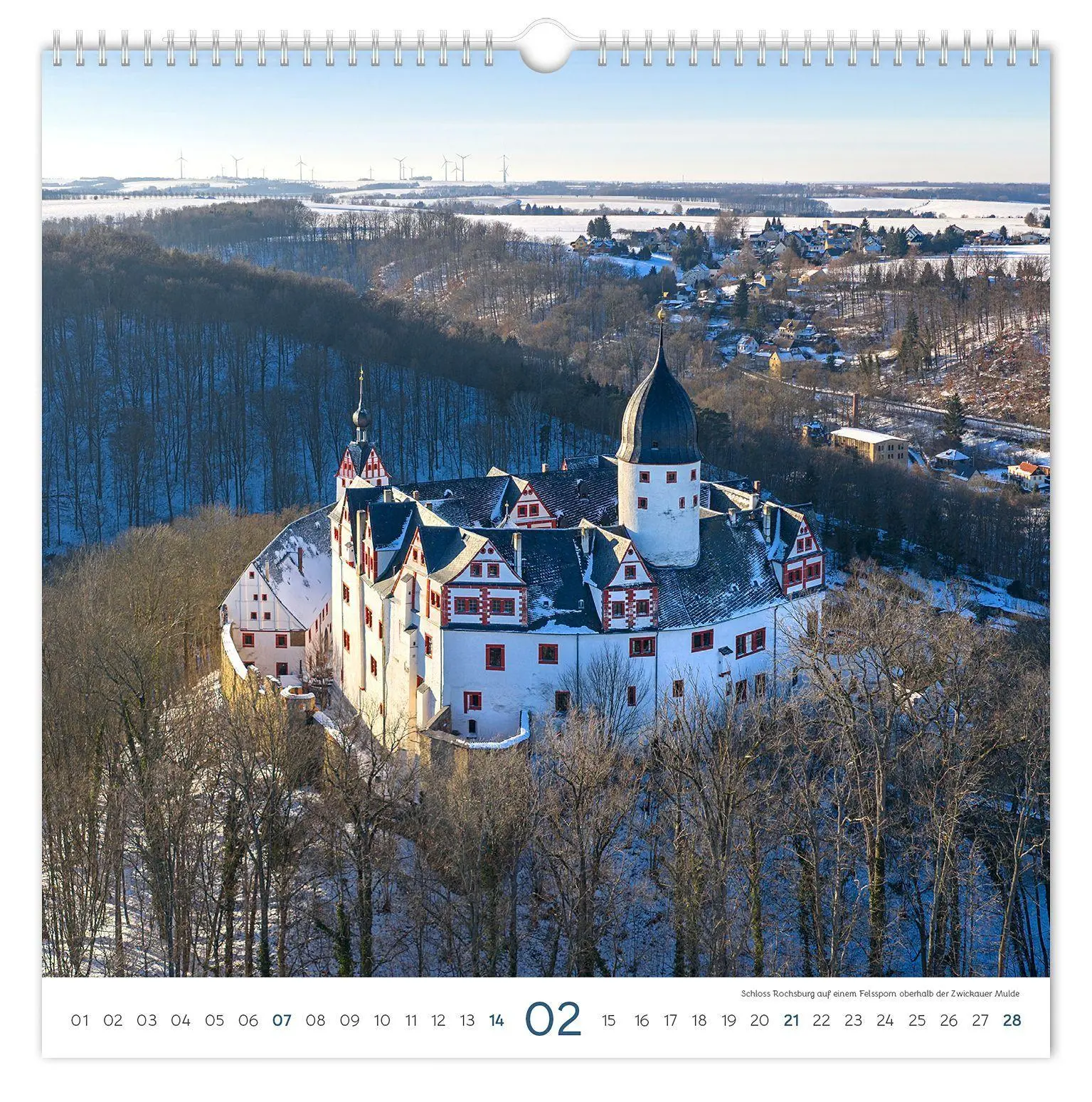 Bild: 9783912303209 | Kalender Burgen und Schlösser Sachsen 2027 | Peter Schubert | Kalender