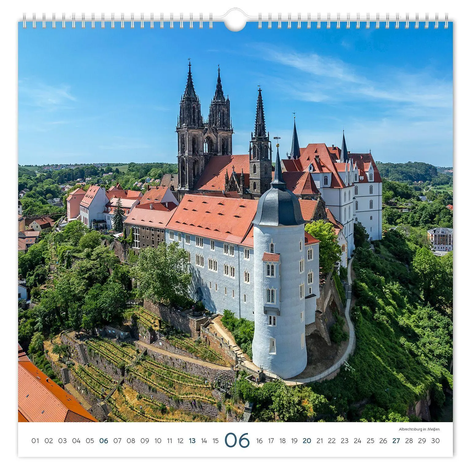 Bild: 9783912303209 | Kalender Burgen und Schlösser Sachsen 2027 | Peter Schubert | Kalender