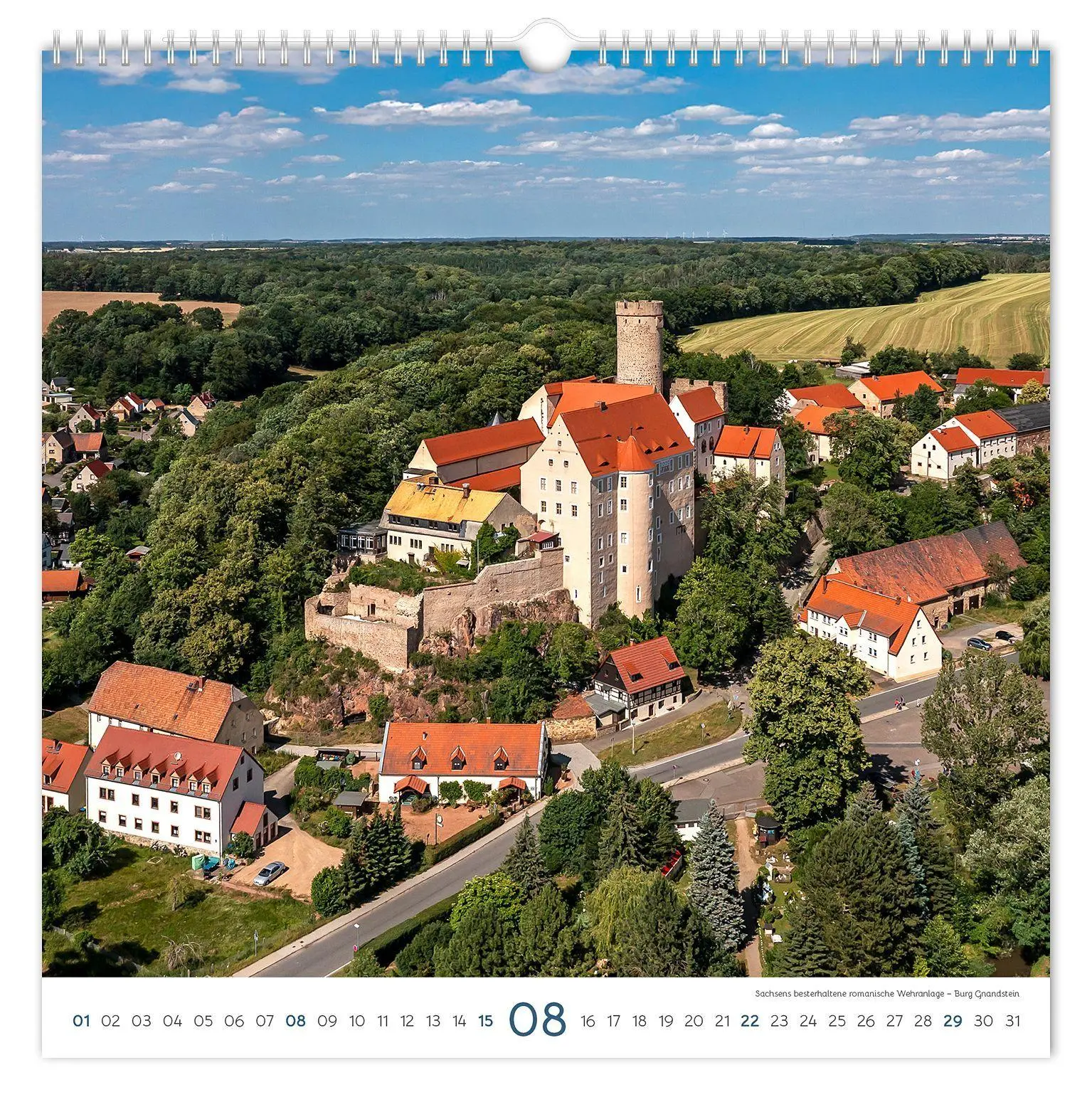 Bild: 9783912303209 | Kalender Burgen und Schlösser Sachsen 2027 | Peter Schubert | Kalender