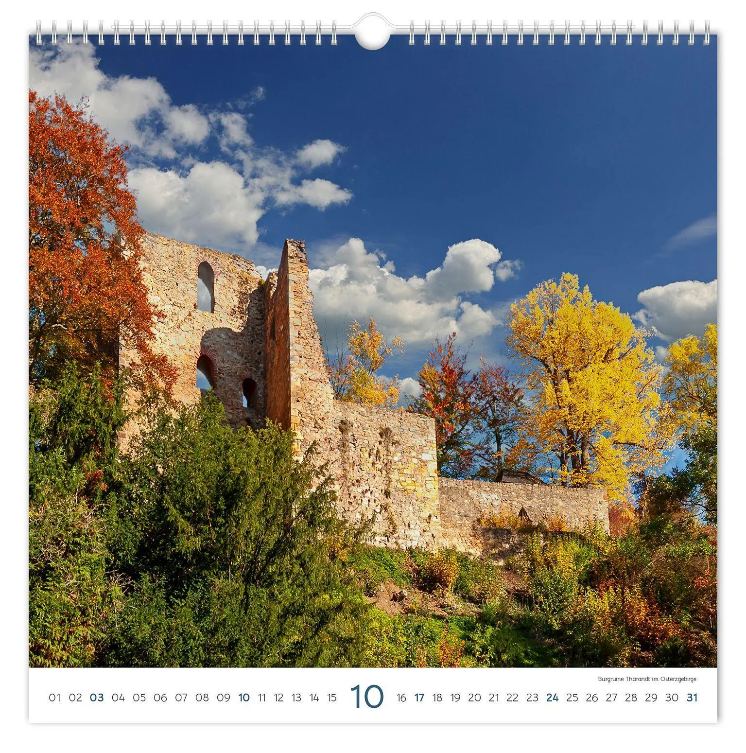 Bild: 9783912303209 | Kalender Burgen und Schlösser Sachsen 2027 | Peter Schubert | Kalender