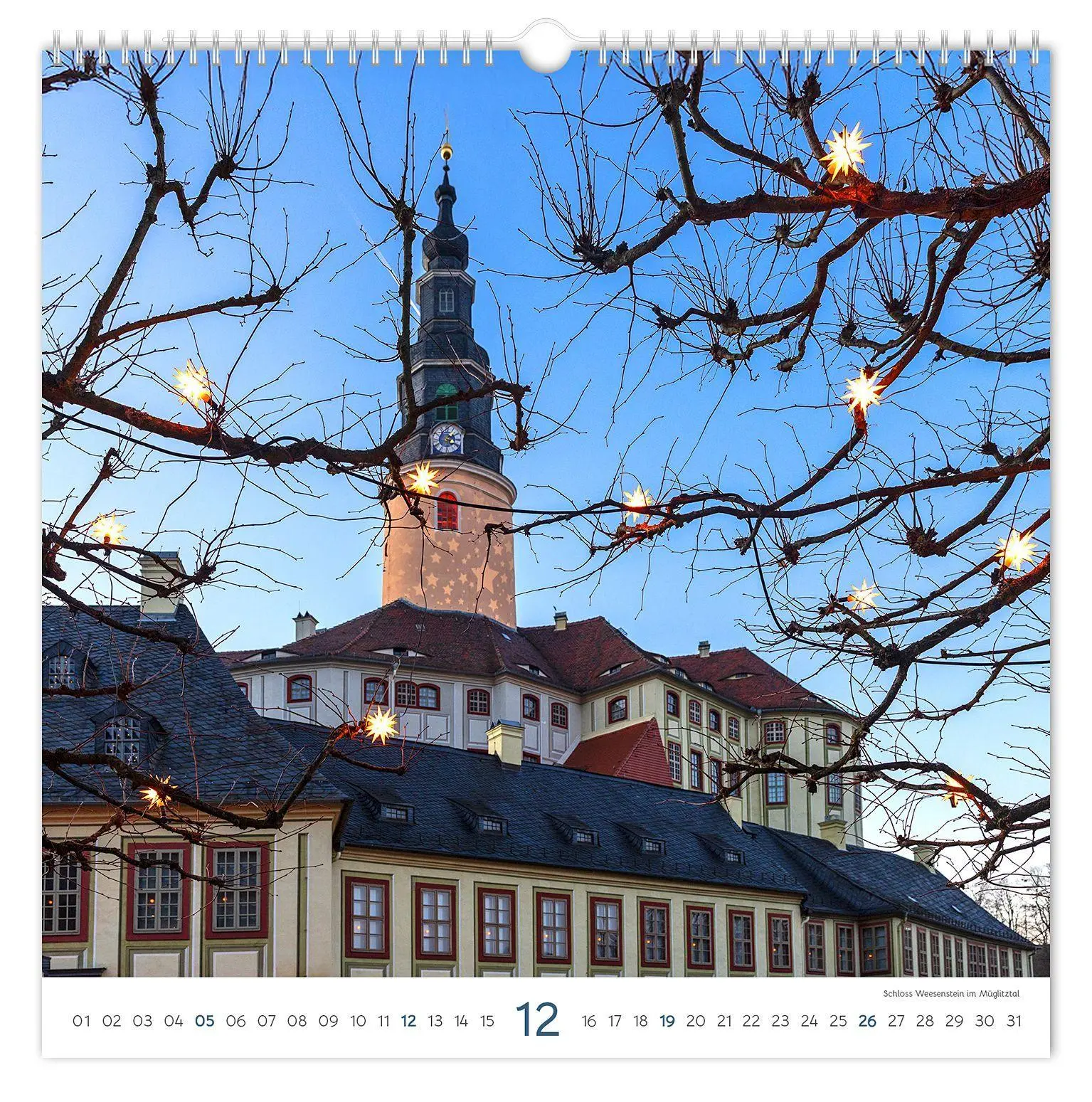 Bild: 9783912303209 | Kalender Burgen und Schlösser Sachsen 2027 | Peter Schubert | Kalender