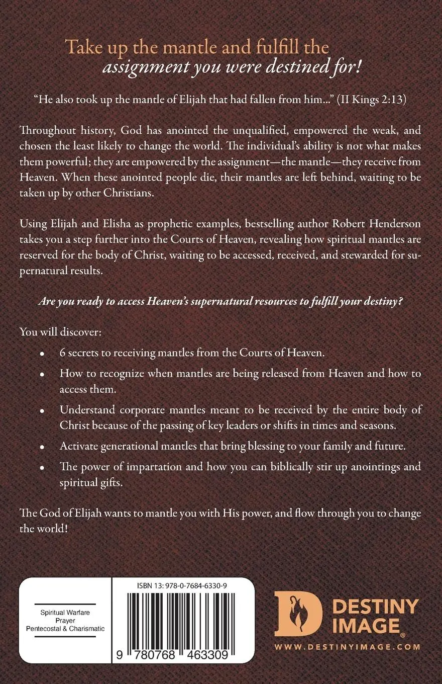 Rückseite: 9780768463309 | Receiving Mantles from the Courts of Heaven | Robert Henderson | Buch