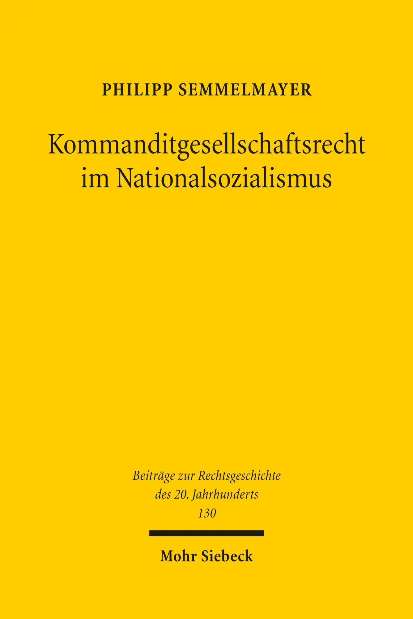 Kommanditgesellschaftsrecht im Nationalsozialismus