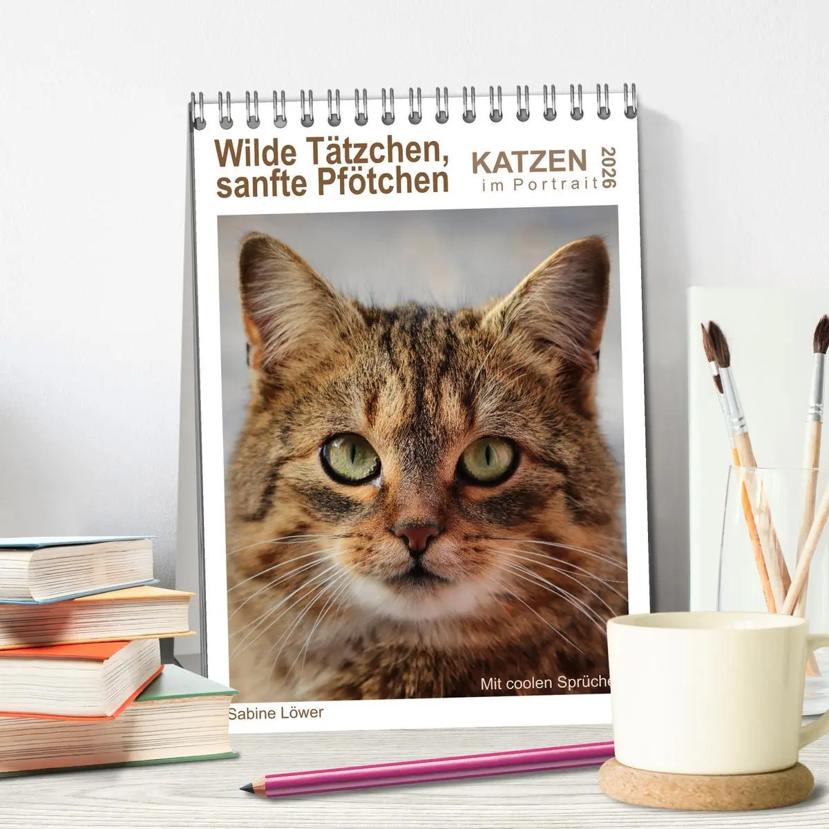 Bild: 9783516393309 | Wilde Tätzchen, sanfte Pfötchen (Tischkalender 2026 DIN A5 hoch),...