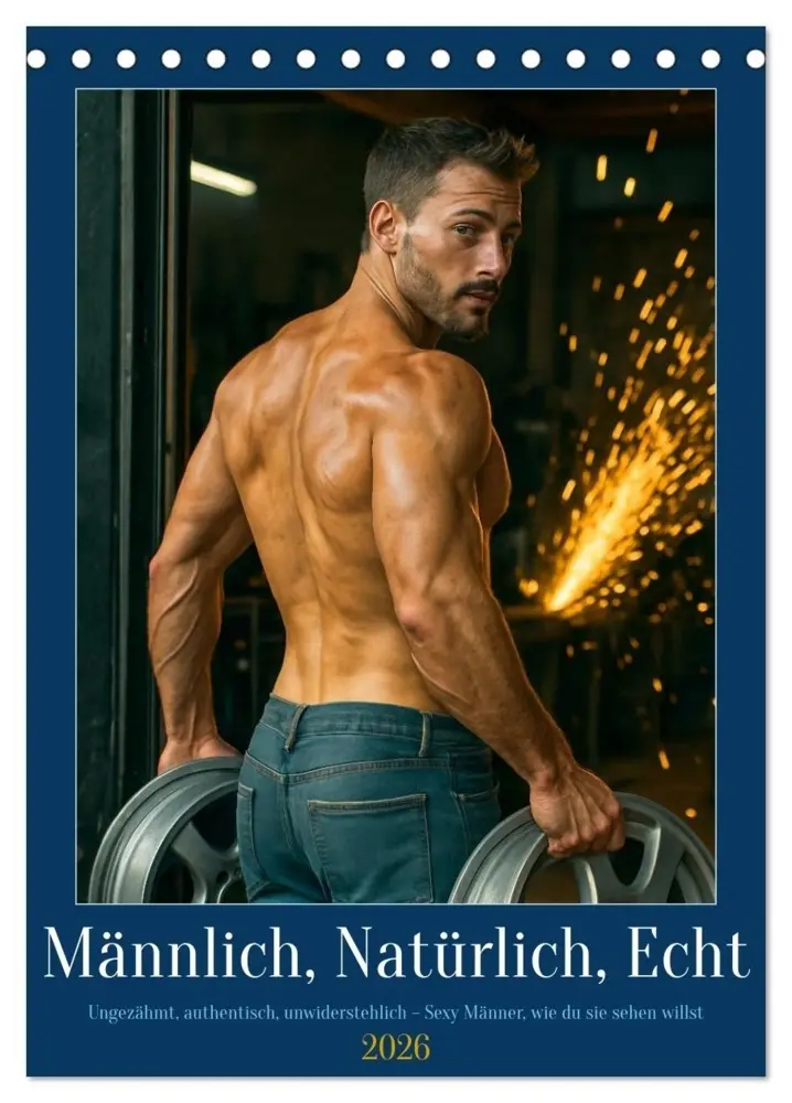 Cover: 9783516603309 | Natürlich, Männlich, Echt (Tischkalender 2026 DIN A5 hoch),...
