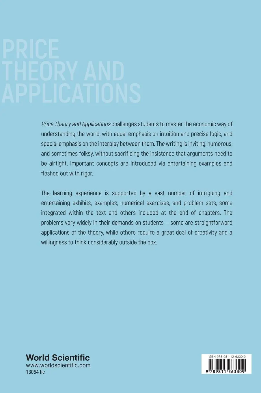 Rückseite: 9789811263309 | PRICE THEORY &amp; APPLN (10TH ED) | Steven E Landsburg | Buch | Englisch