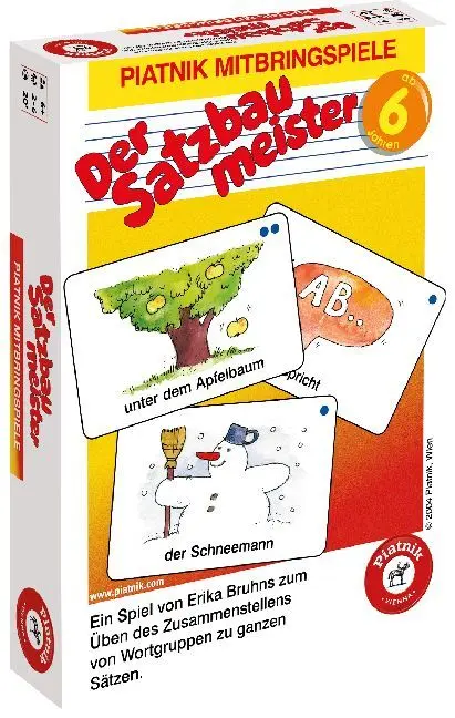 Cover: 9001890703409 | Satzbaumeister (Kartenspiel) | Spiel | In Spielebox | 703409 | Deutsch