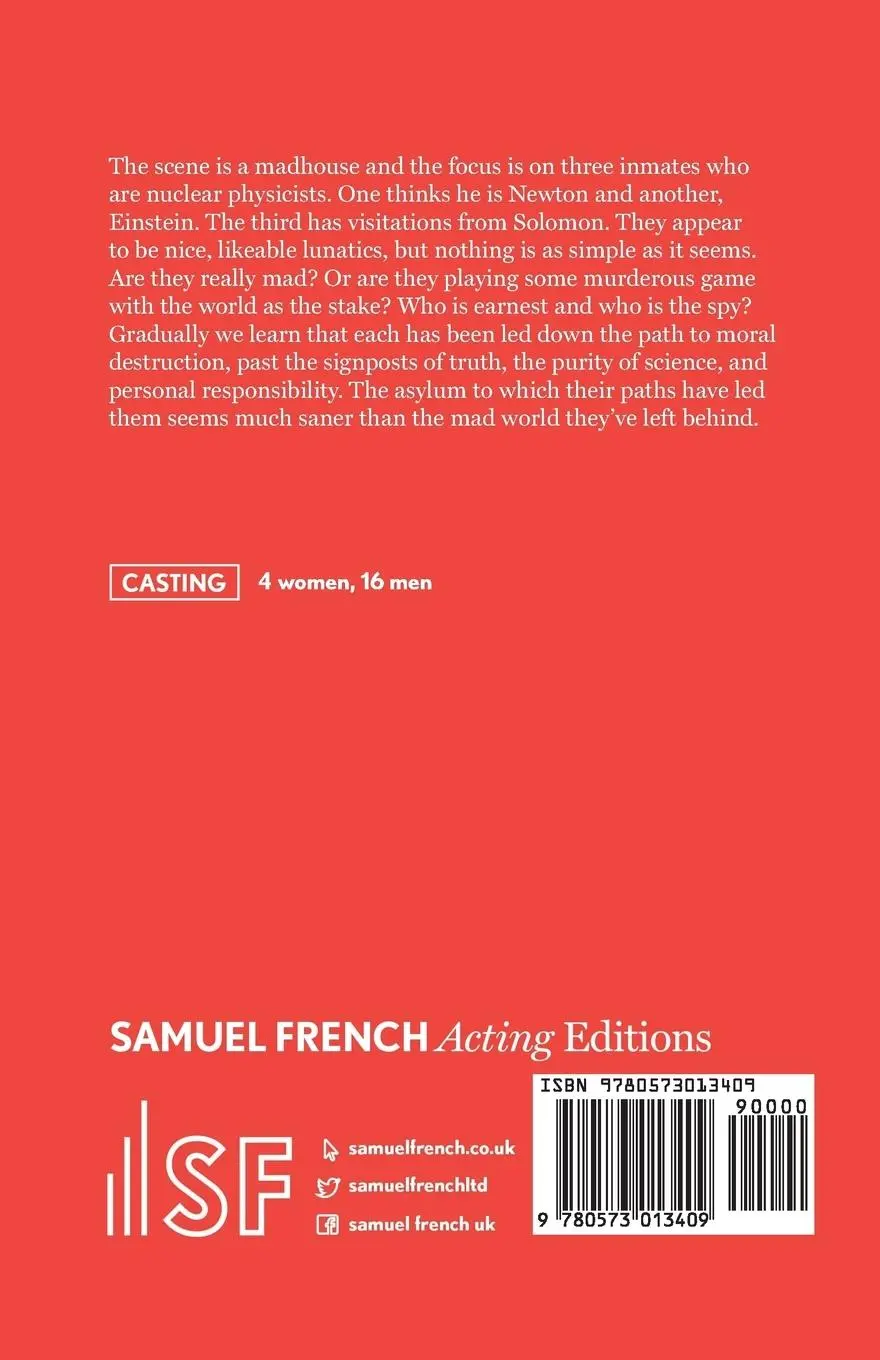 Rückseite: 9780573013409 | The Physicists | Friedrich D¿rrenmatt | Taschenbuch | Englisch | 2010
