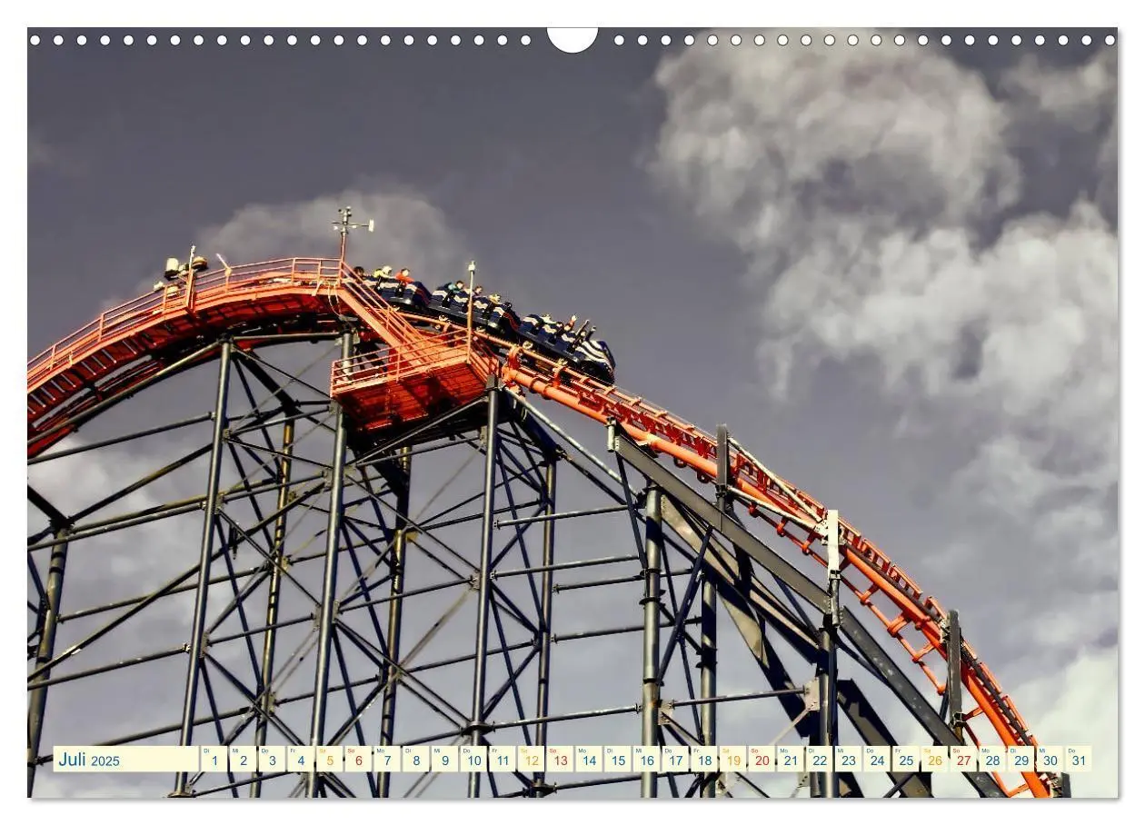 Bild: 9783435273409 | Achterbahn - extrem (Wandkalender 2025 DIN A3 quer), CALVENDO...
