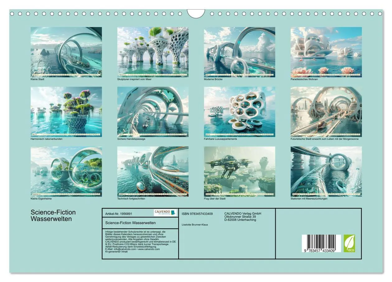 Bild: 9783457433409 | Science-Fiction Wasserwelten (Wandkalender 2026 DIN A3 quer),...