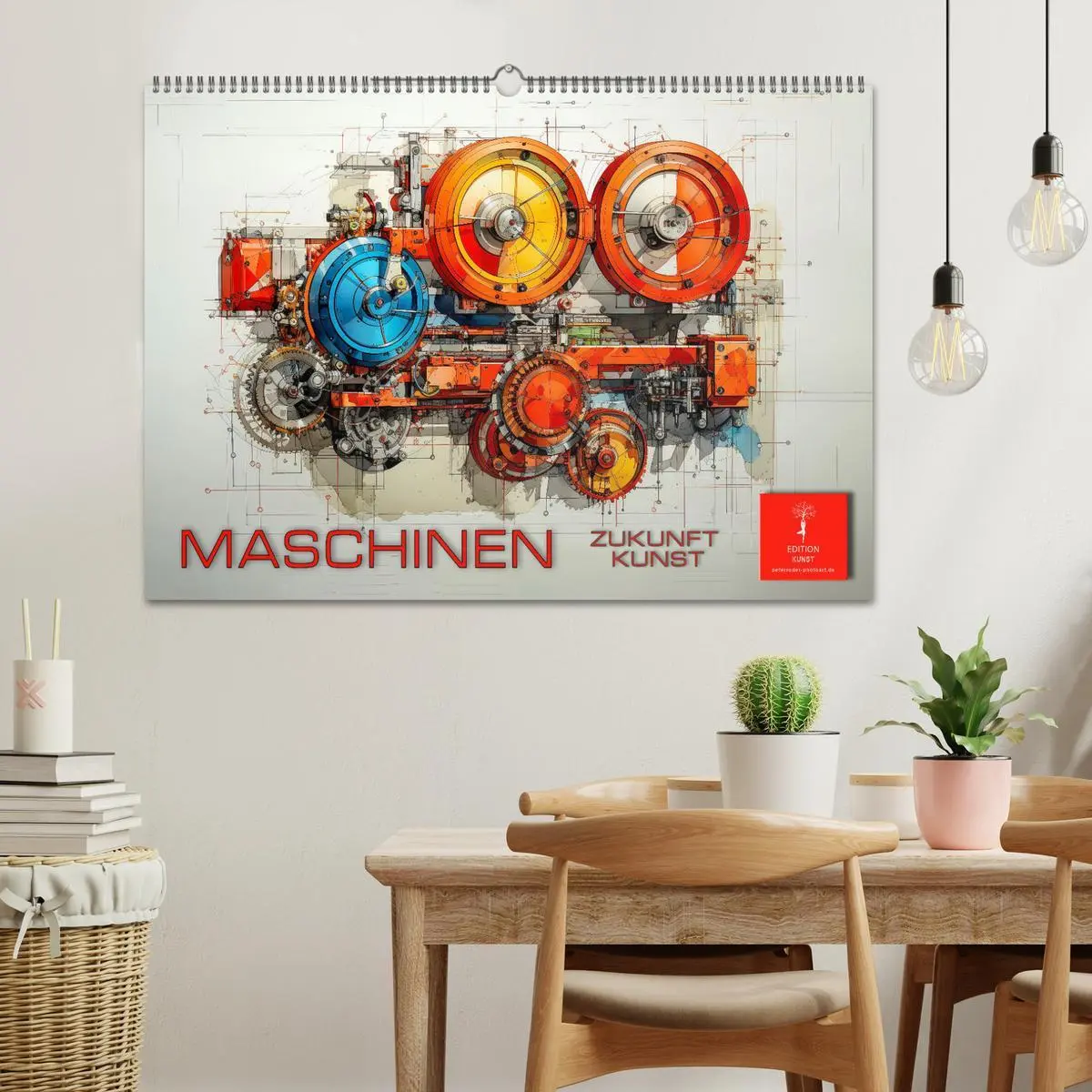 Bild: 9783457503409 | Maschinen Zukunft Kunst (Wandkalender 2026 DIN A2 quer), CALVENDO...