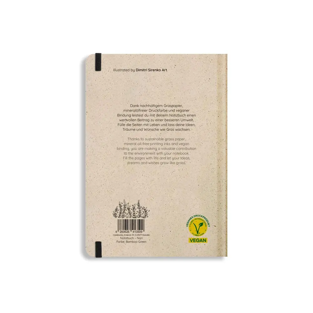 Rückseite: 4260626413509 | matabooks - Nachhaltiges A5 Notizbuch/Tagebuch/Bullet...