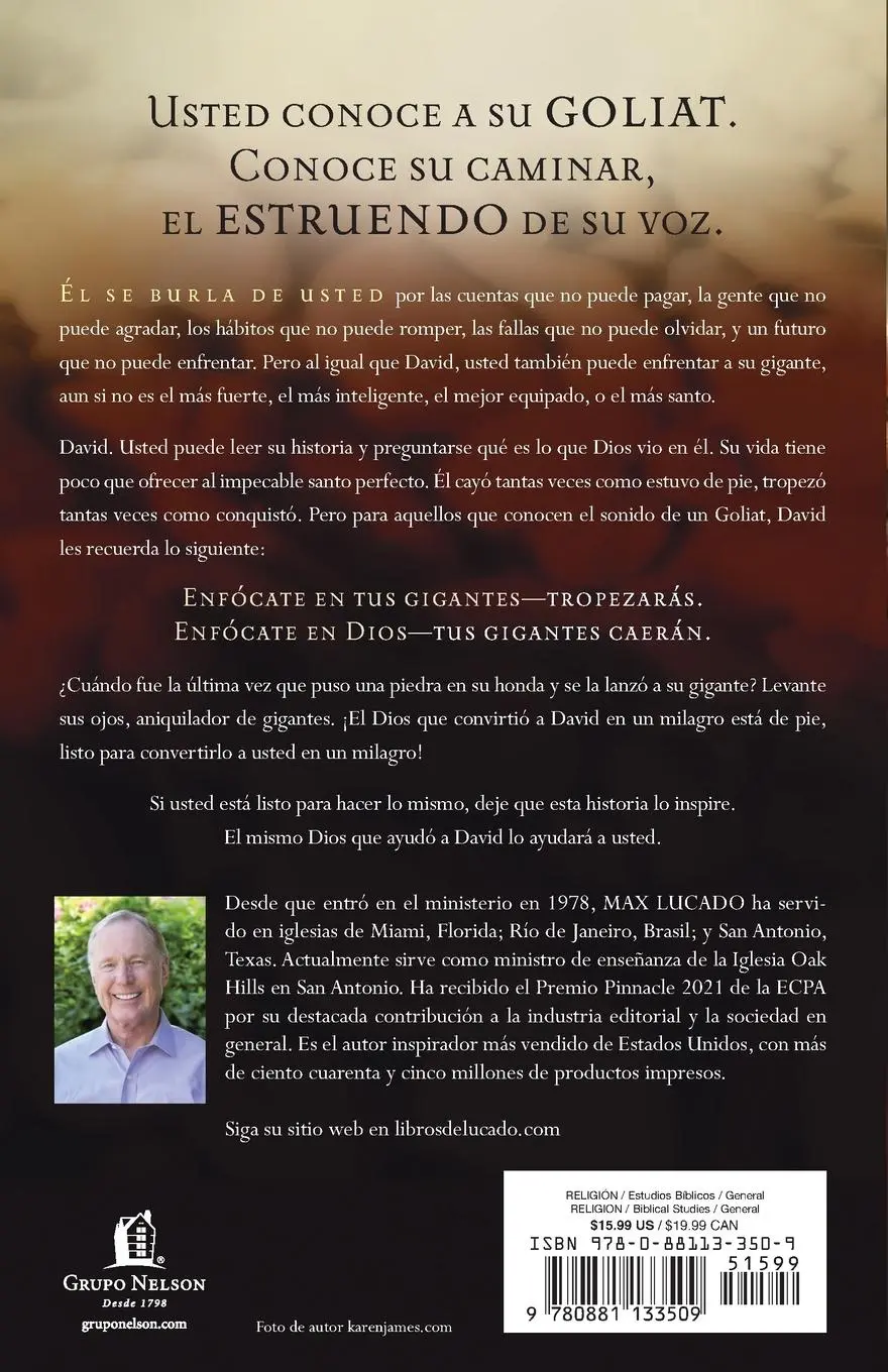 Rückseite: 9780881133509 | Enfrente Sus Gigantes | Max Lucado | Taschenbuch | Spanisch | 2006