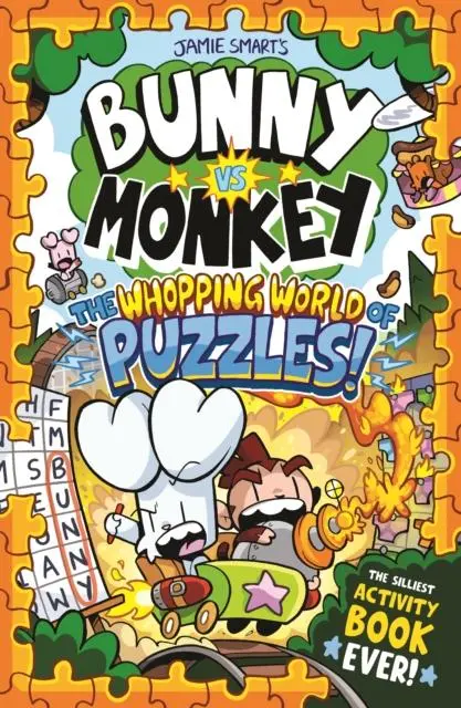Cover: 9781788453509 | Bunny vs Monkey: The Whopping World of Puzzles (a Phoenix Comic...