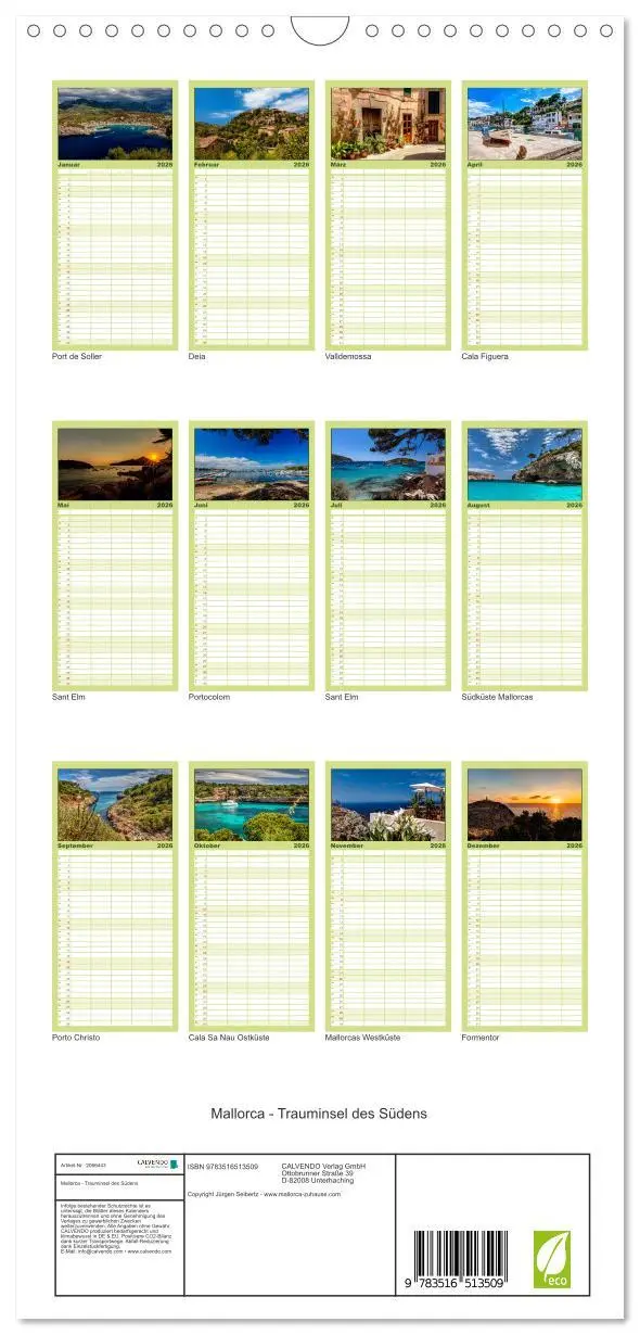 Bild: 9783516513509 | Familienplaner 2026 - Mallorca - Trauminsel des Südens mit 5...