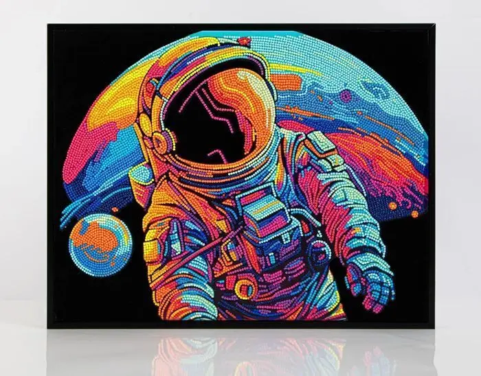 Cover: 4895225943609 | DIAMOND DOTZ - Diamond Painting Neon Astronaut | Kit (Bastelset)