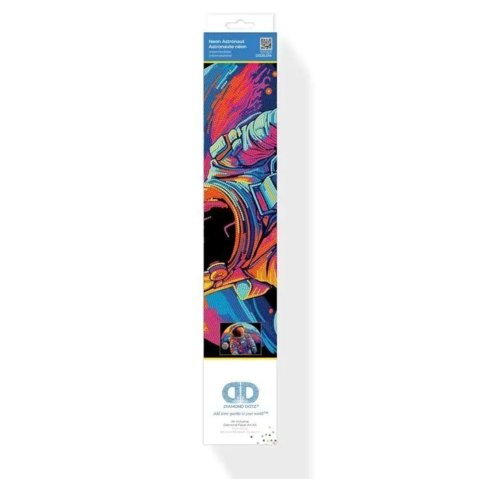 Bild: 4895225943609 | DIAMOND DOTZ - Diamond Painting Neon Astronaut | Kit (Bastelset)