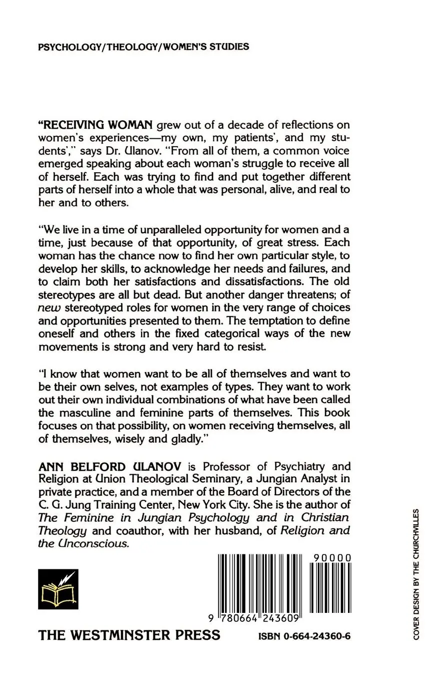 Rückseite: 9780664243609 | Receiving Woman | Ann Belford Ulanov | Taschenbuch | Englisch | 1981