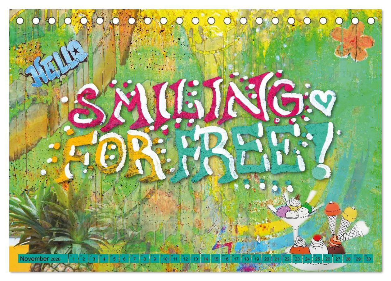 Bild: 9783457413609 | Love and Peace Liebe und Frieden (Tischkalender 2026 DIN A5 quer),...
