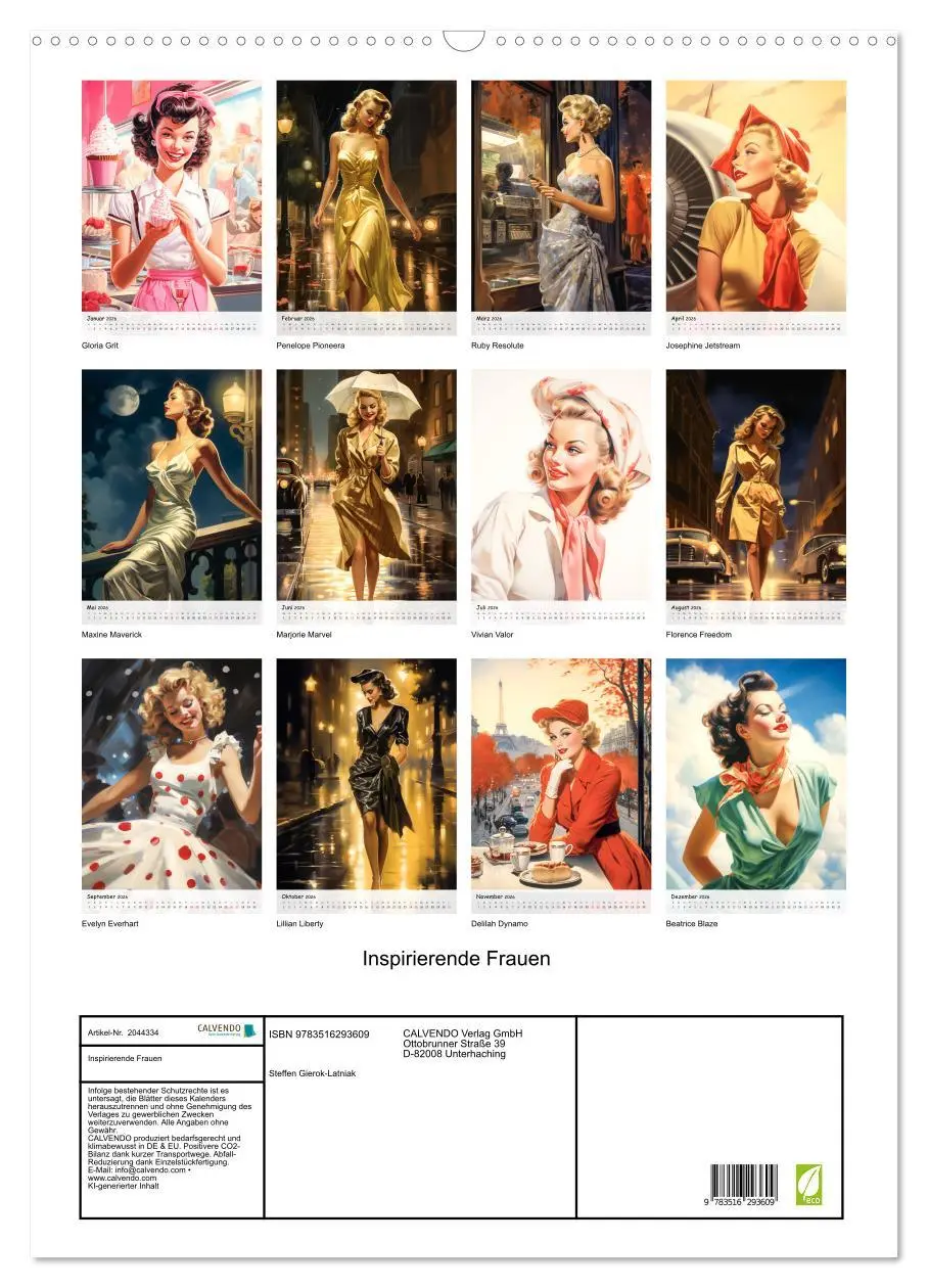Bild: 9783516293609 | Inspirierende Frauen (Wandkalender 2026 DIN A2 hoch), CALVENDO...
