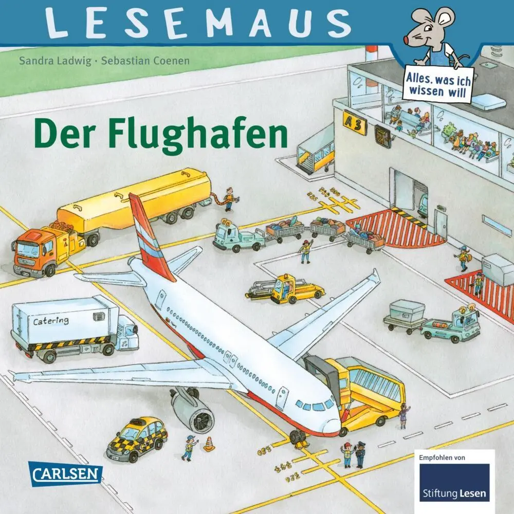 Cover: 9783551083609 | LESEMAUS - Der Flughafen | Mit Gratis Mitmach-Zeitschrift | Ladwig