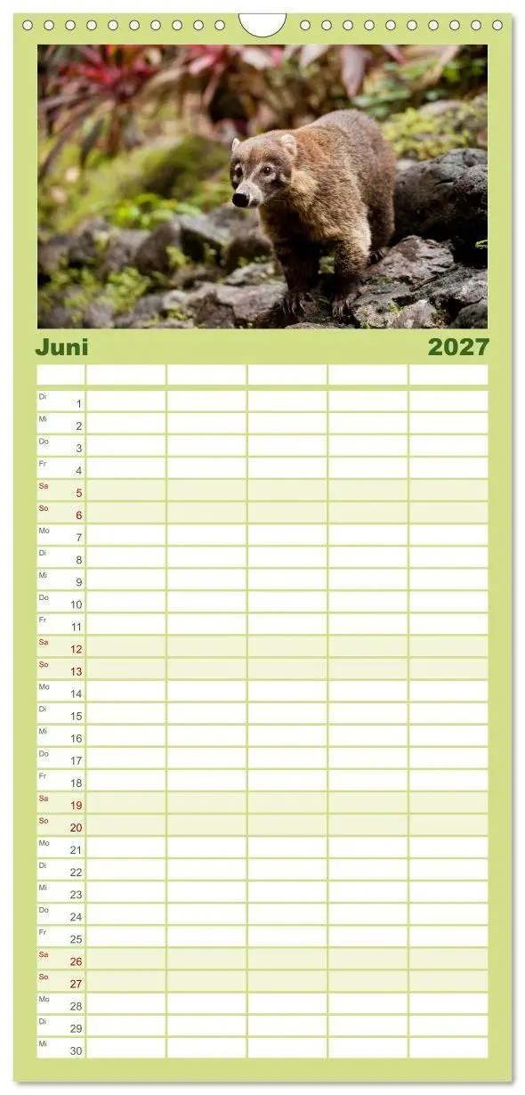 Bild: 9783594343609 | Familienplaner 2027 - Costa Rica mit 5 Spalten (Wandkalender, 21 x...