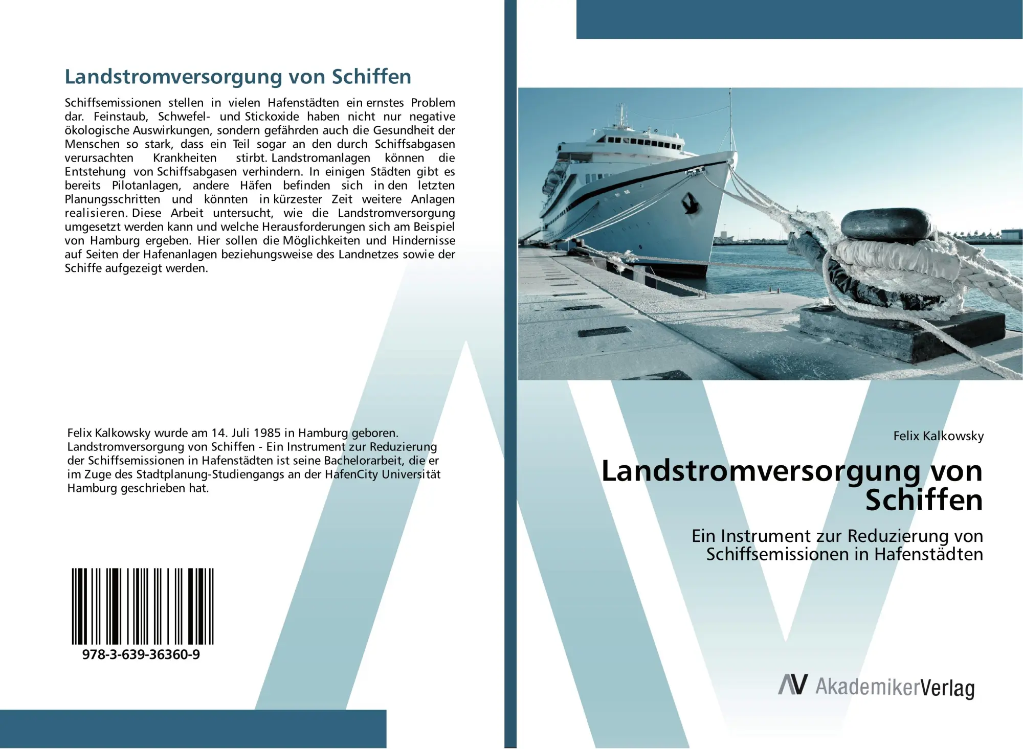 Cover: 9783639363609 | Landstromversorgung von Schiffen | Felix Kalkowsky | Taschenbuch