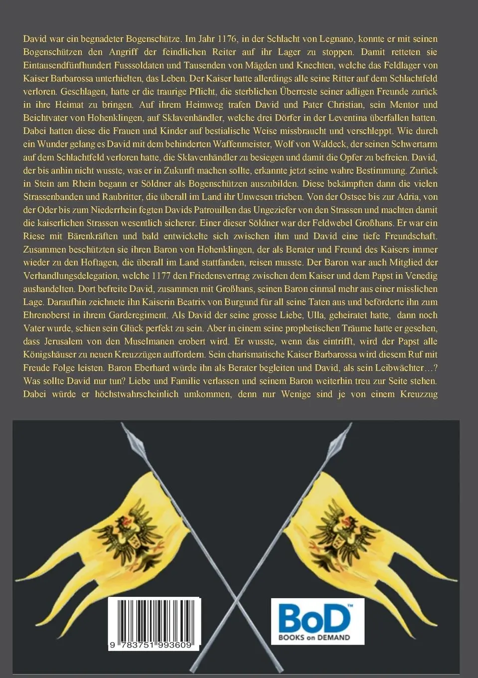 Rückseite: 9783751993609 | Der Hauptmann von Hohenklingen | Edgar Brändli | Taschenbuch | 376 S.