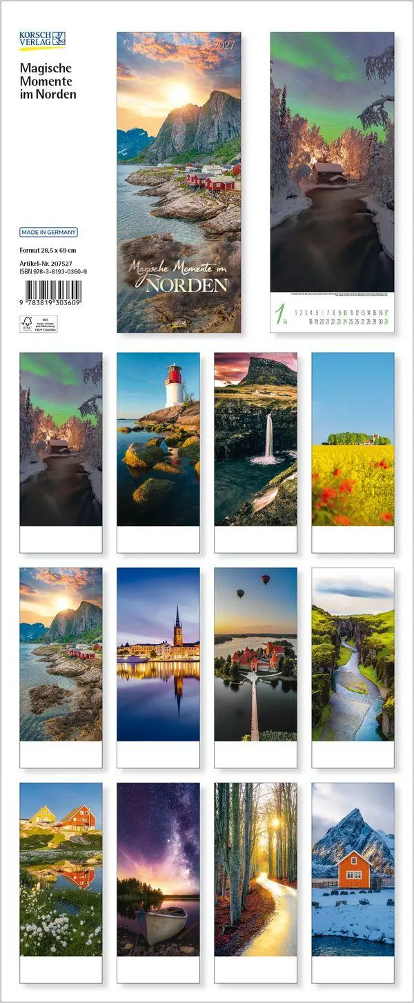 Bild: 9783819303609 | Magische Momente im Norden 2027 | Verlag Korsch | Kalender | 14 S.