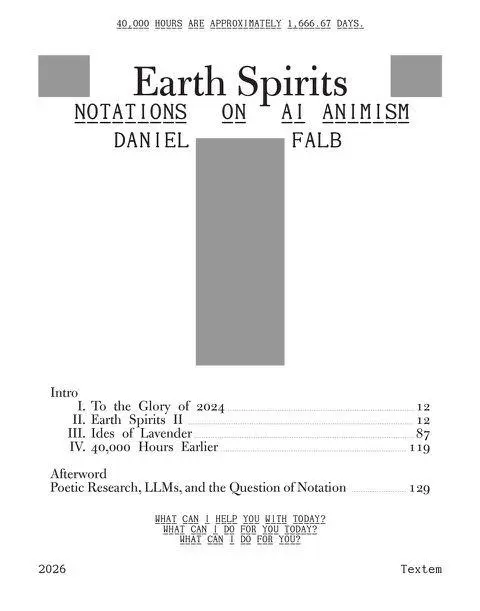 Cover: 9783864853609 | Earth Spirits. Notations on AI Animism | Daniel Falb | Taschenbuch