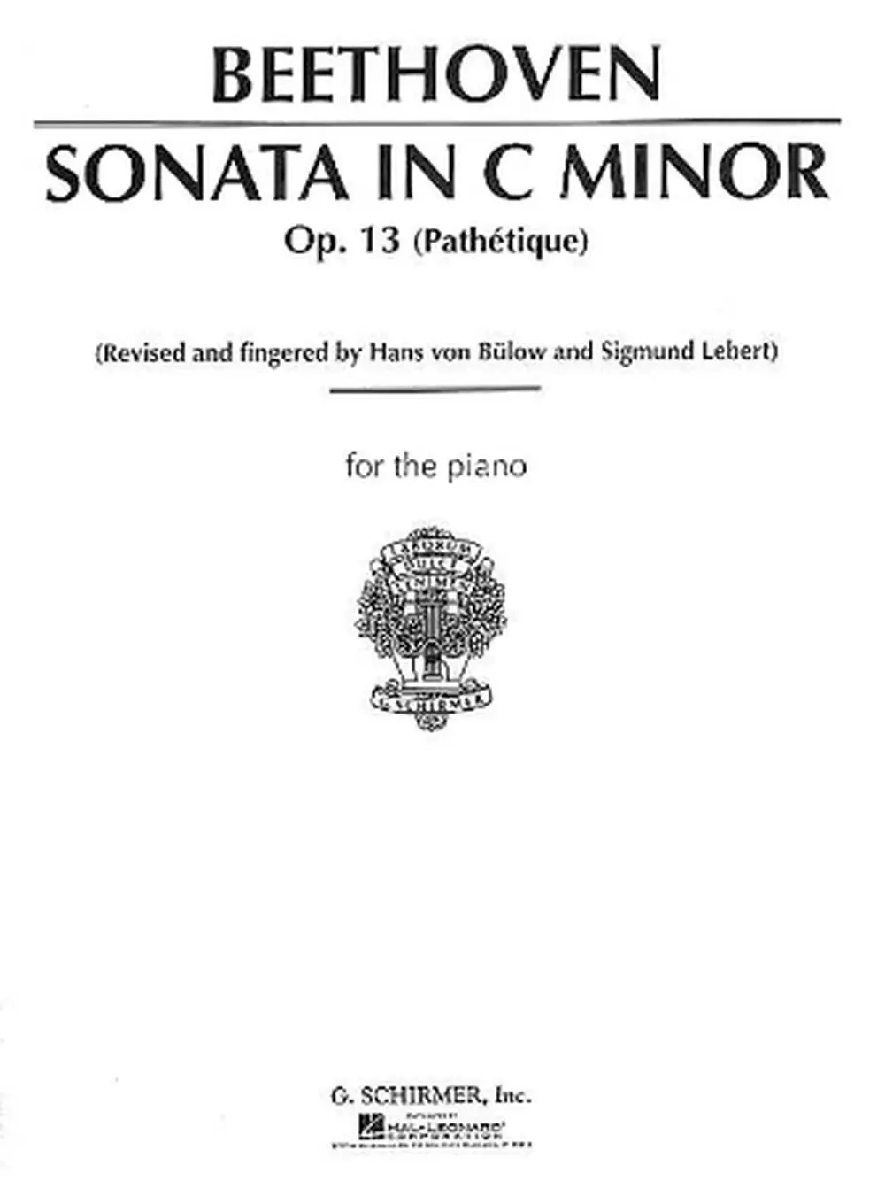 Cover: 73999663709 | Sonata in C Minor, Op. 13 (Pathetique) | Piano Solo | Von Bulow | Buch