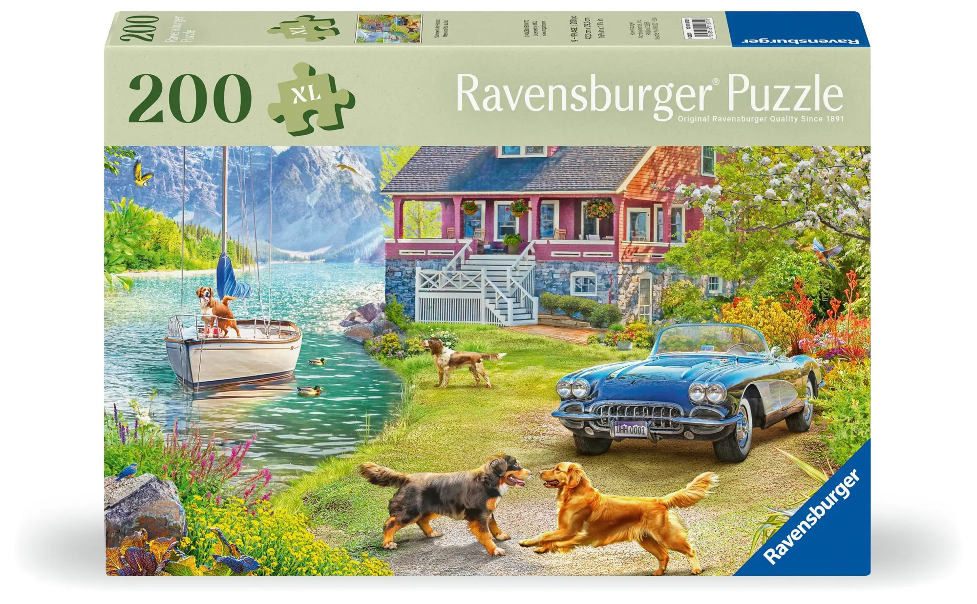Cover: 4005555013709 | Ravensburger Puzzle 12001370 - Sommerhaus am See - 200 Teile Puzzle...