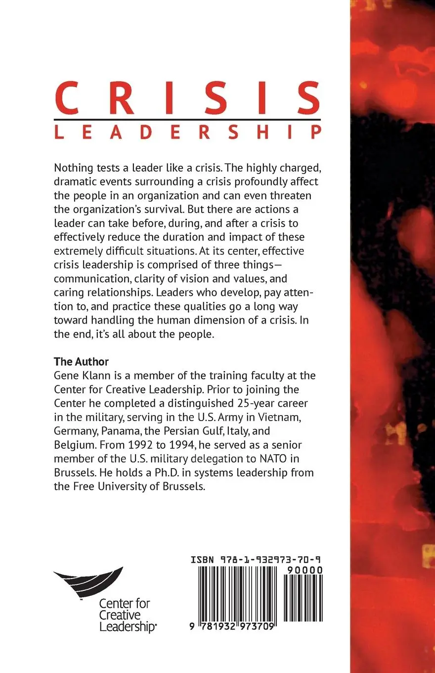Rückseite: 9781932973709 | Crisis Leadership | Gene Klann | Taschenbuch | Kartoniert / Broschiert