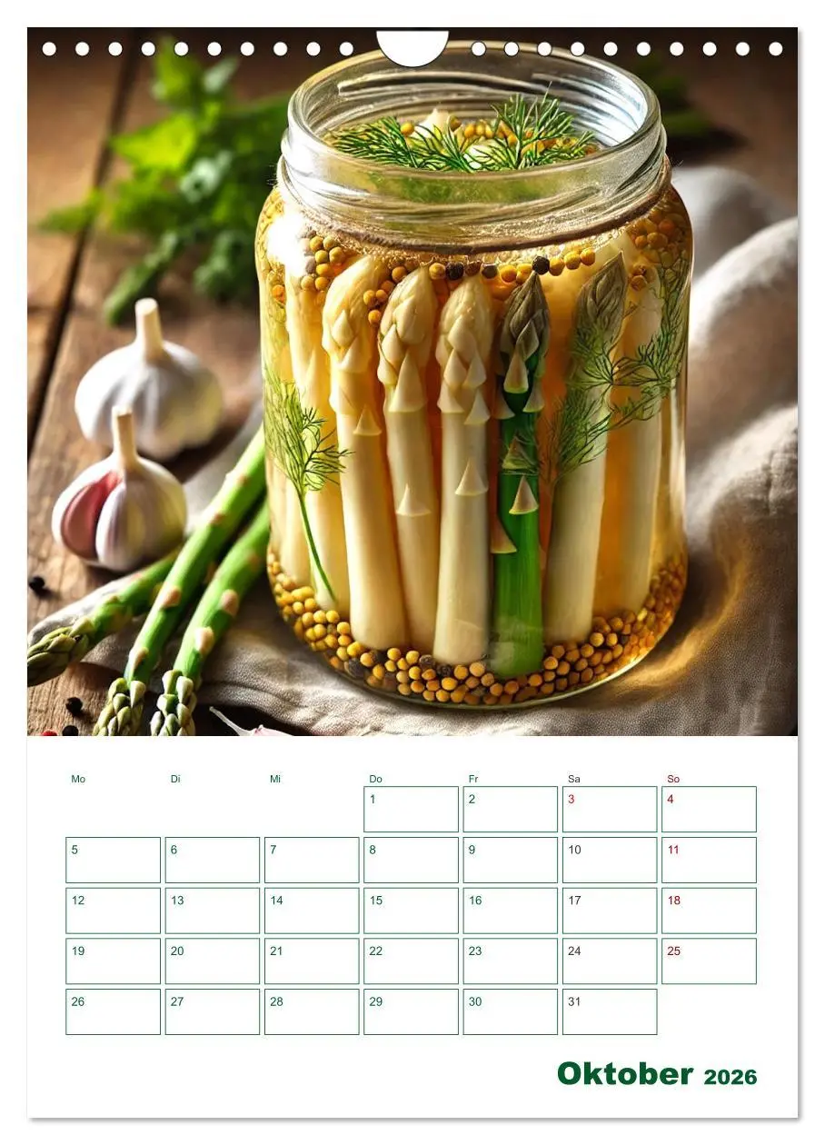 Bild: 9783457263709 | Spargelglück - von der Ernte bis zum Genuss (Wandkalender 2026 DIN...