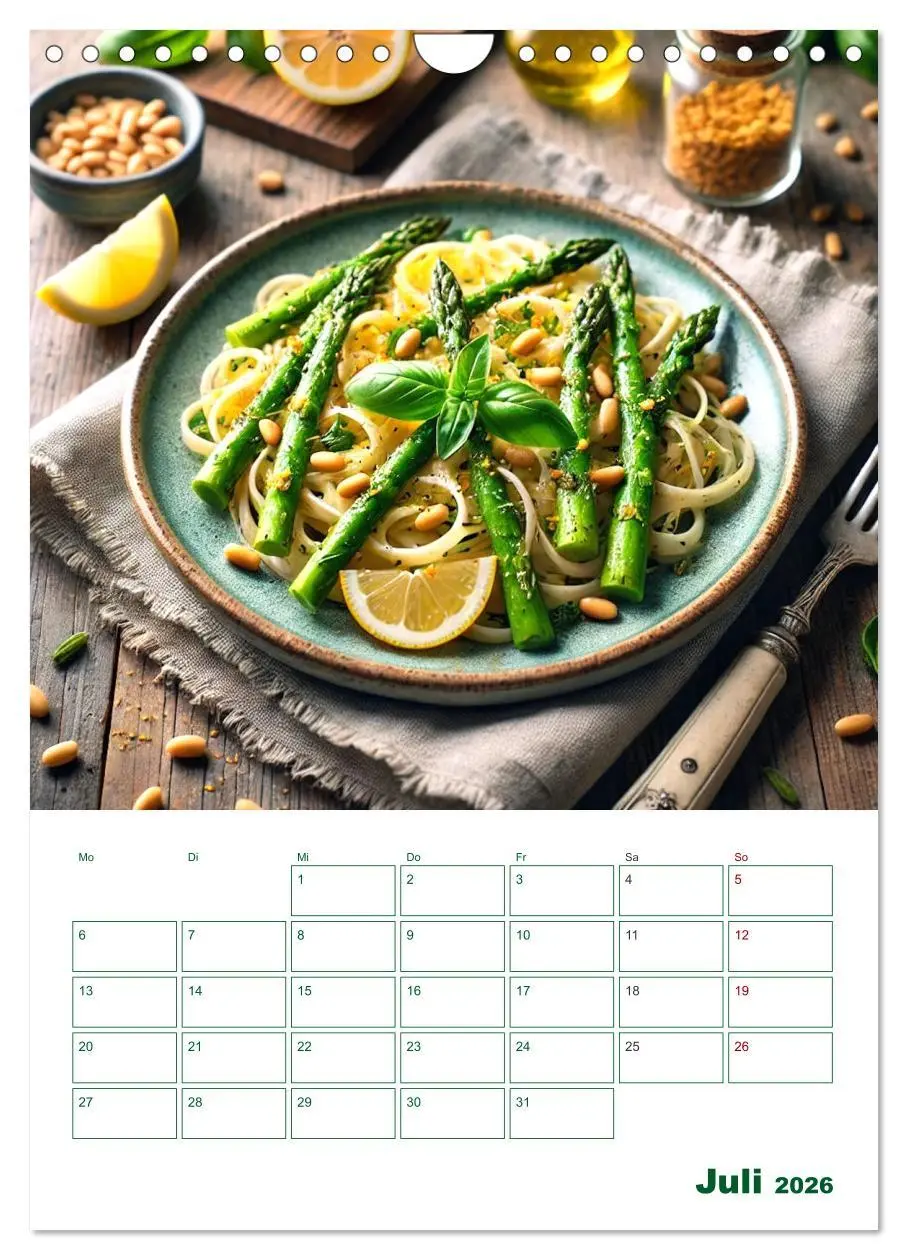 Bild: 9783457263709 | Spargelglück - von der Ernte bis zum Genuss (Wandkalender 2026 DIN...