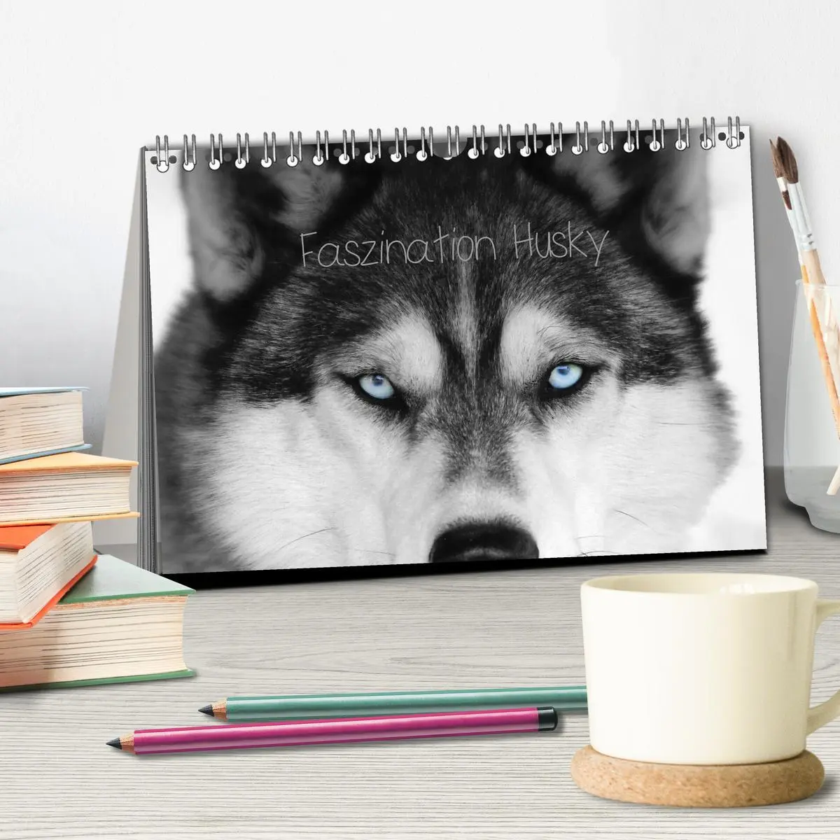 Bild: 9783457713709 | Faszination Husky (Tischkalender 2026 DIN A5 quer), CALVENDO...