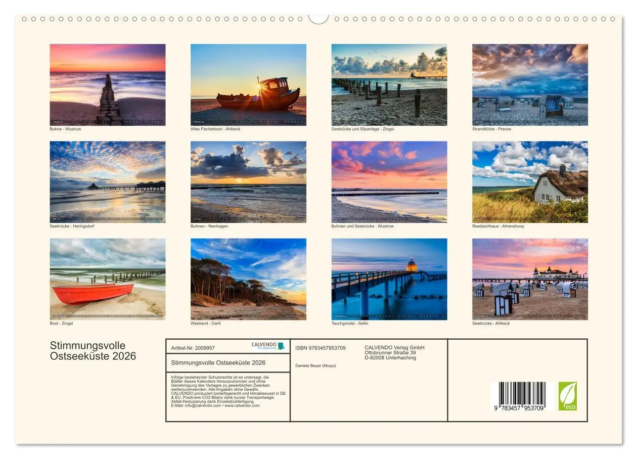 Bild: 9783457953709 | Stimmungsvolle Ostseeküste 2026 (hochwertiger Premium Wandkalender...