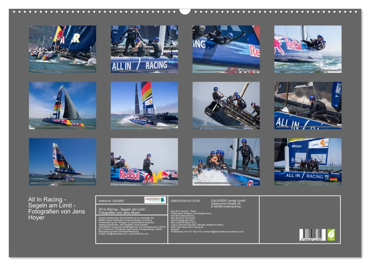 Bild: 9783516113709 | All In Racing - Segeln am Limit - Fotografien von Jens Hoyer...