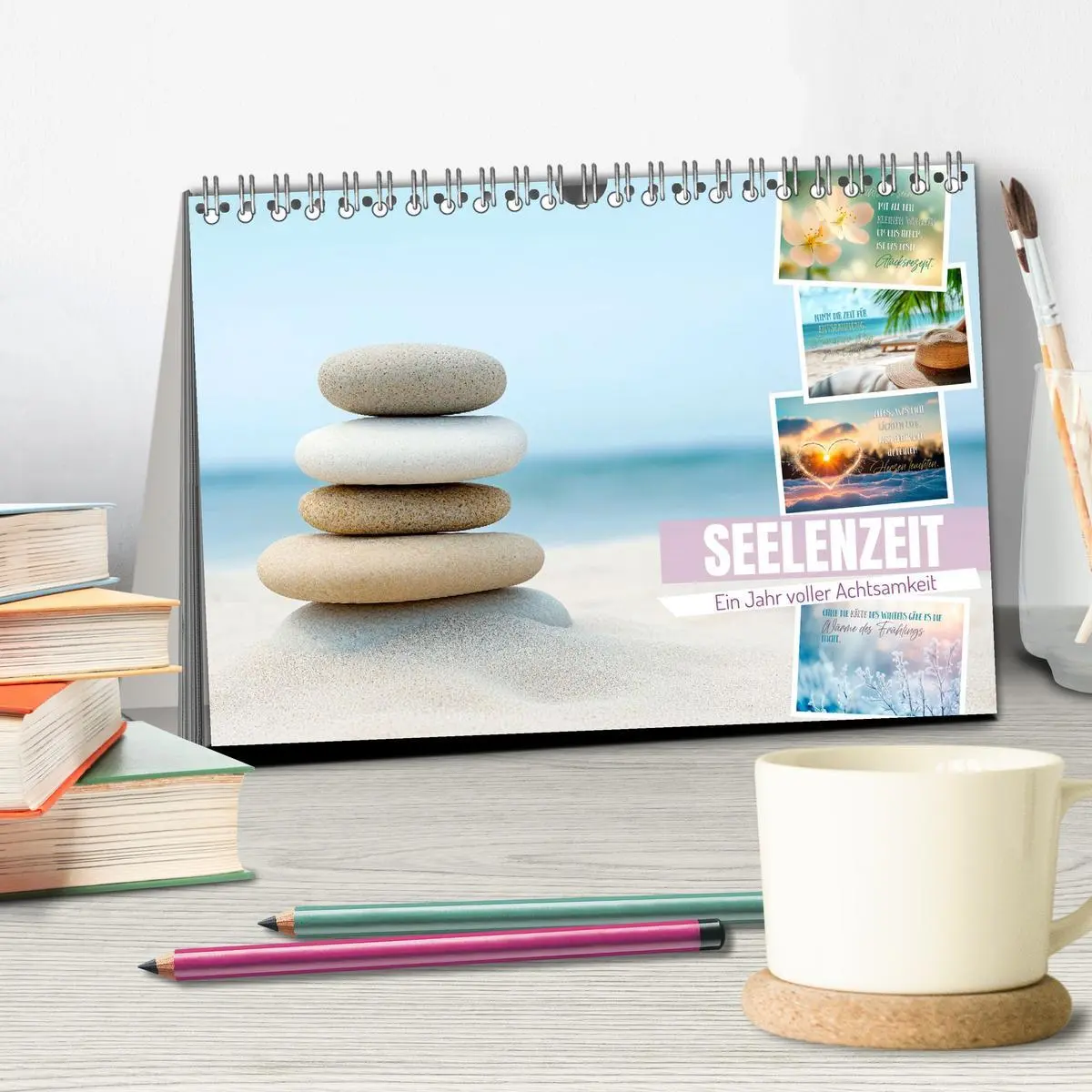 Bild: 9783516593709 | SEELENZEIT Ein Jahr voller Achtsamkeit (Tischkalender 2026 DIN A5...