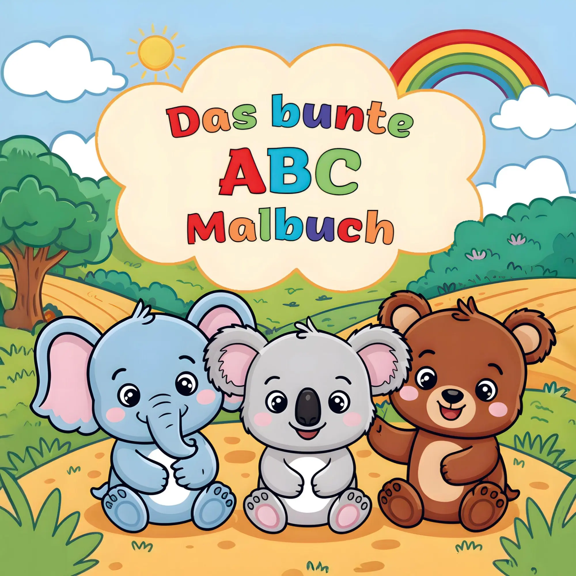 Cover: 9789403893709 | Das bunte ABC Malbuch: Tierisch durchs Alphabet für kluge...